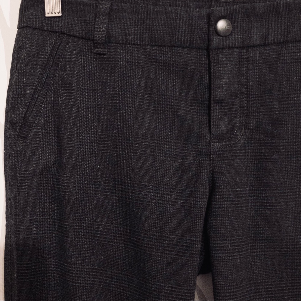 Gap Black & Gray Plaid Skinny Ankle Pant Size 6